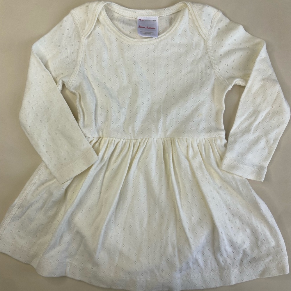 Hanna Andersson Pointelle Organic Cotton Skirted Bodysuit